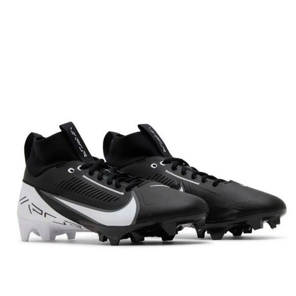 Size 14 Mens Nike Vapor Edge Pro 360 2 Football Cleats Black White DA5456-001 - Picture 1 of 6